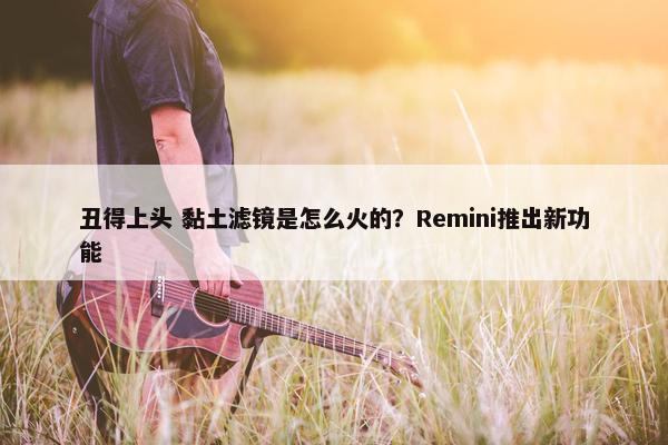 丑得上头 黏土滤镜是怎么火的？Remini推出新功能