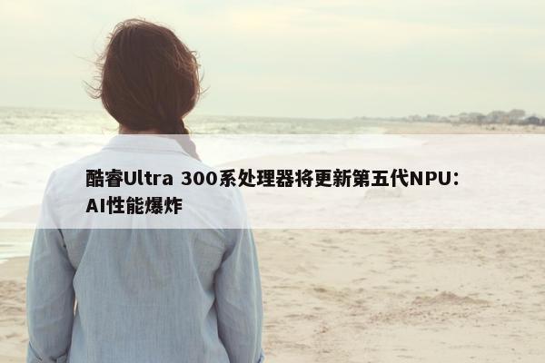 酷睿Ultra 300系处理器将更新第五代NPU：AI性能爆炸